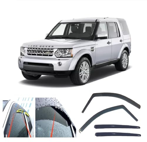 AC WOW 4x Rain Wind Deflectors for Land Rover Discovery 3 & 4 LR3 LR4 L319 2004 2005 2006 2007 2008 2009 2010 2011 2012 2013 2014 2015 2016