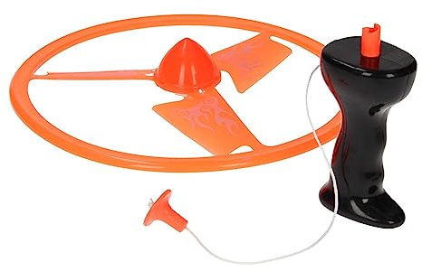 Fliegende Scheibe großes Spielzeug Seilladung Fliegendes Ufo Spielzeug mit fliegendem Propeller Spielzeug mit fliegendem Propeller Kinder Propeller-Spiel Power Spin Flugspiel für Kinder Rotor 25 cm