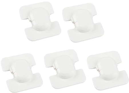 SAFIGLE 5stücke Kühlschrankriegel Aus Abs-material Kindersicherungen Ohne Werkzeug Kühlschrankschlösser Für Türen Und Schubladen Sicher Und Installieren