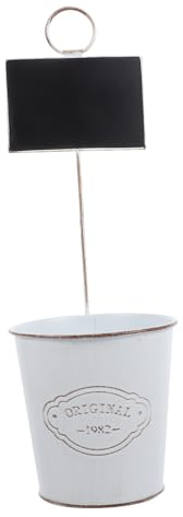 INOOMP 3stücke Eisenblumentopf Mit Tafeldesign Retro-blumenbehälter Für Garten Und Heim Dekorativer Pflanzkübel Aus Vielseitiger Eimer Für Events Und Hochzeiten Einzigartig Und