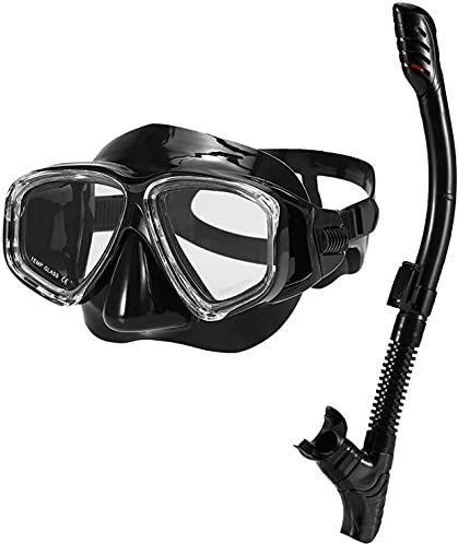 ZGYOZMNG Taucherbrille, Vollgesichtsmaske, Tauchen, Tauchmasken, Schnorchelmaske, Unterwasser-Schnorchel-Set, Anti-Fog-Schnorchelbrille, Schwimmmaske für Erwachsene