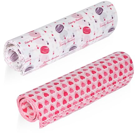 100 hojas de papel de cera para hornear, envases de alimentos a prueba de grasa, esteras para hornear, insertos para tostadas, papel de regalo, papel encerado de graffiti de macaron