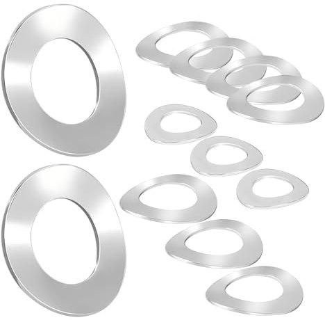 Ctyjia 20 Pièces Rondelles Ondulées en Acier Inoxydable M10 pour Boulon à Vis, Ressorts Metal