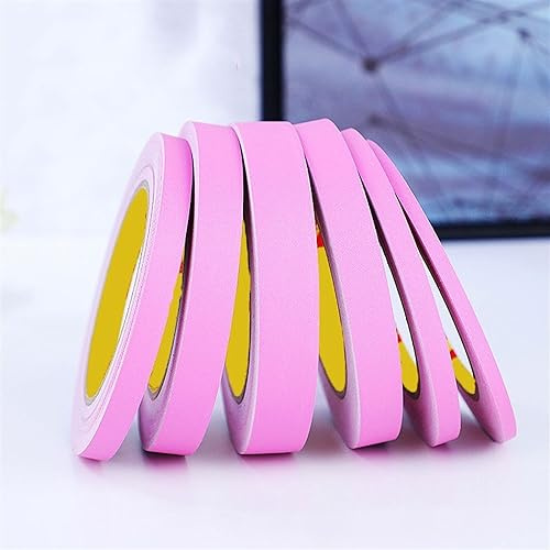GQQGSHOP 25M Selbstklebende Bordüre Tapete, PVC wasserdichte Tapete Bordüre Dekoration, Türrahmen Wandkantenschutz Home Wanddekoration für Wohnzimmer Badezimmer Küche Fliesen(Matte deep pink,1CM(W))