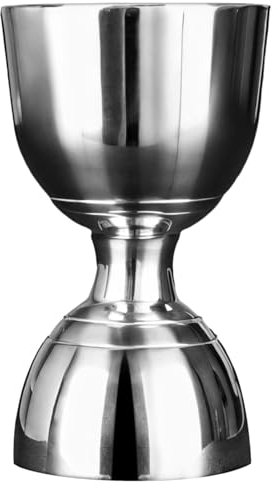 Chewtoyo Bell Jigger Edelstahl, doppelte Kapazität, 28,3 g / 56,7 g, Spiegel-Finish, Barwerkzeug, ergonomisches und breites Mund-Design für perfektes Ausgießen