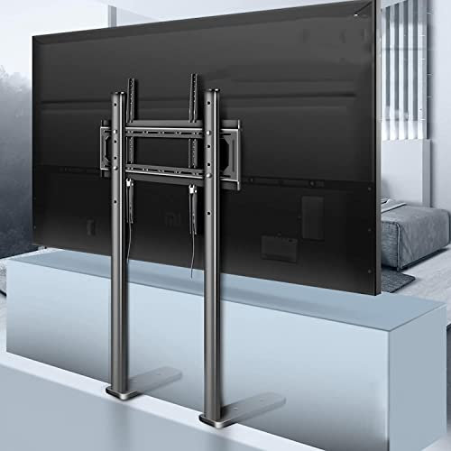 TV Wall Mount' Table TV, Meuble TV Universel Multifonction au Sol pour téléviseurs de 40 à 75 Pouces, Support TV Universel Haut avec réglage de la Hauteur, pour Meuble TV d'angle de Salon de