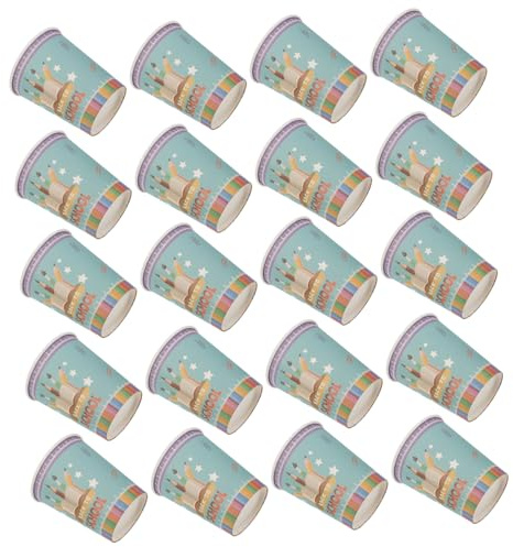 Ipetboom 32pcs Recyclable Paper Cups Party Tableware Single-use Beverage Cups Back to School Party Theme