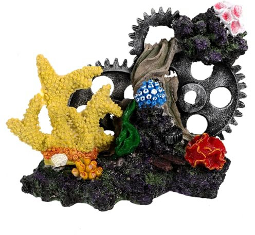 Sosoport 1stk Simulierte Aquarium-Dekoration Aus Kunstharz Ornament Neon Haustierdekoration Zubehör Für Aquarien Aquarium Mit Garnelenverstecken Panzer Bling Fischglas Luft Planet