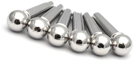 6 Stück/Set Folk-Gitarren-Steg-Endstifte, Ersatzteile, Metall, Akustikgitarre, Stegstifte, Pegs, Gitarrensaitennägel
