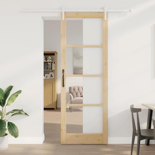 Falttüre Innentüren für Hause,Innentür Braun 83 x 232 cm,Eingangstür für Wohnzimmer,Küche,Restaurants