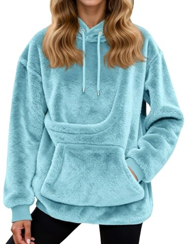 Generisch Sudadera con capucha para mujer con bolsillo para gatos, divertido gato, perro, bolsa de transporte, suéter grande, bolsillo canguro, chaqueta de forro polar, bonita bolsa para mascotas