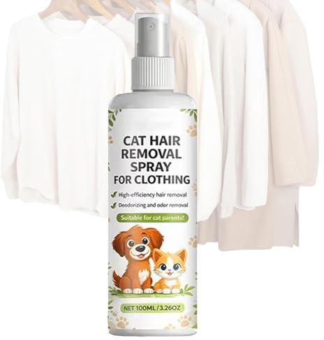 Aerosol Quitapelos De Gatos Y Perros Spray Antiestático y 100 mililitros | Quitapelos Para Perros Y Sofá en Ropa, Ropa de Cama, Alfombras, Sofás, Tapicería y Muebles