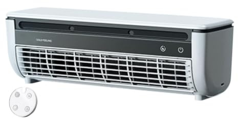 Aire acondicionado montado en la pared, mini enfriador USB con control remoto, ventilador de refrigeración rápida, batería de 6000 mAh, sin taladrar, ideal para cocina, dormitorio, escritorio