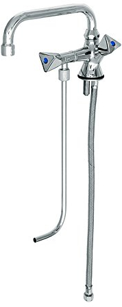 Profi Gastro Kaltwasserstandhahn mit Unterspülrohr Bruse Made in Germany