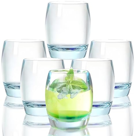 230ml Tritan Kunststoff Wassergläser Trinkgläser Plastik Becher Longdrinkgläser Saftgläser Camping Gläser Acryl Trinkbecher Cocktailgläser Spülmaschinenfest BPA frei Unzerbrechlich Wiederverwendbar
