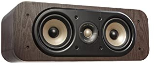 Polk Signature Elite ES30 Center Channel Speaker, 1'' Tweeter 2 5.25'' Woofers, Contemporary Walnut (Renewed)