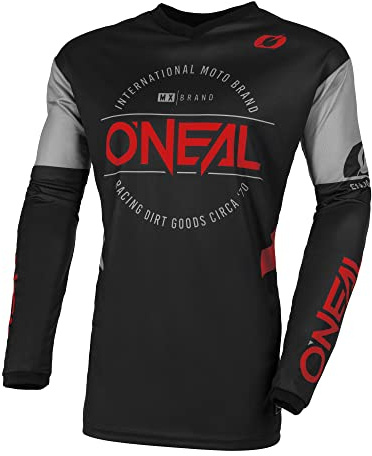 O'NEAL | Motocross-Trikot | Enduro MX | Atmungsaktives Material, gepolsterter Ellenbogenschutz, Passform für maximale Bewegungsfreiheit | Element Jersey Brand | Erwachsene