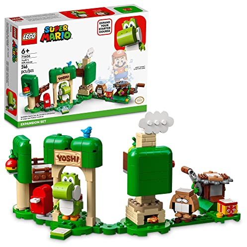 LEGO Super Mario Yoshi's Gift House Expansion Building Toy Set 71406 - Featuring Iconic Yoshi and Monty Mole Figures, Great Gift for Boys, Girls, Kids, or Fans of The Games and Movie Ages 6+