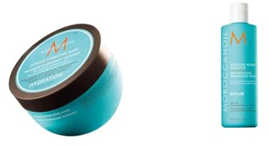 Moroccanoil Intensive Feuchtigkeitsmaske, 250ml & Regenerierendes Shampoo, 250ml