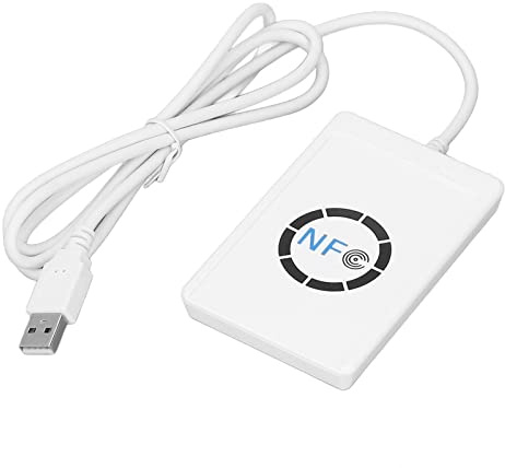 USB NFC Smart Ic Kartenleser, USB2.0 Schnittstelle mit Voller Geschwindigkeit, Lese/Schreibgeschwindigkeit 424 Kbps, Eingebaute Antenne, 13,56 MHz Betriebsfrequenz, Geeignet für Typ Iso 14443 a und B