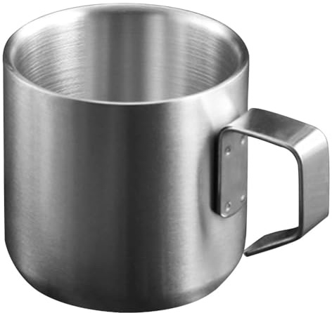 UPKOCH Tasse De Café Tasse De Tasses À Café Vintage Tasse À Expresso En Métal Tazas De Café Tasse De Voyage Isolée Tasses Incassables Gobelet De Voyage Tasse Tasse De Bouillie En