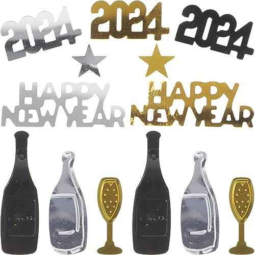 PRETYZOOM 3taschen Konfetti Für Tischdeko Partyzubehör Und Dekoration Multifunktionskonfetti Harz-gemisch Für Silvester Und Bastelarbeiten