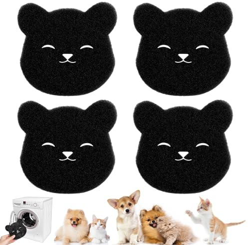4 PCS Pet Hair Remover Washing Machine, Washing Machine Hair Catcher, Remover Hair Catcher Washing Machine, Pet Hair Dissolver Washing Machine for Laundry Clothes Bedding, Wet and Dry Use