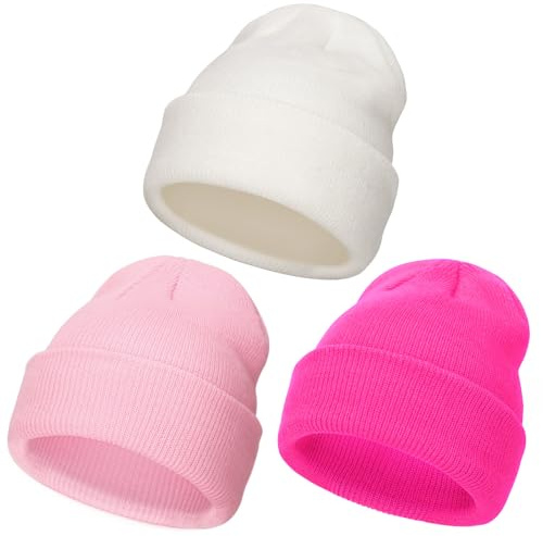 DRESHOW Toddler Beanie Kids Winter Hats Children Soft Knit Unisex Hat for Baby Boys Girls Warm Cap Beanies for 2-6 Years