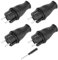 Schuko, spina con contatto di protezione, ritardante di fiamma, IP44, spina spina Schuko Europa per cavo da 8 a 10 mm, 250 V (16 A), spina per cavi per esterni con cacciavite (4)