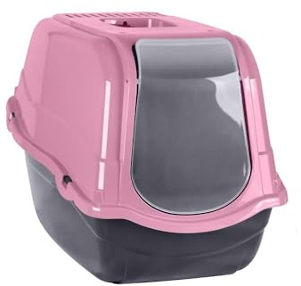 Toilinux.com Maison de Toilette litière pour Chat Pixel - Rose