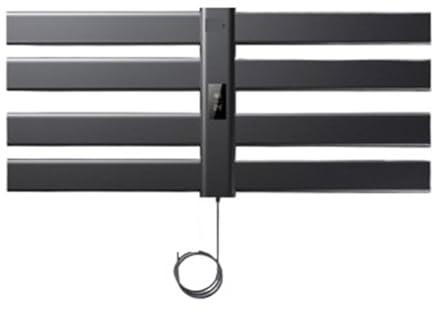 WAFOHSR Portasciugamani Elettrico Bagno Riscaldamento Intelligente Stendino A Temperatura Costante Portaoggetti Impermeabile Scaldasalviette Basso Consumo Energetico(Left,Black)