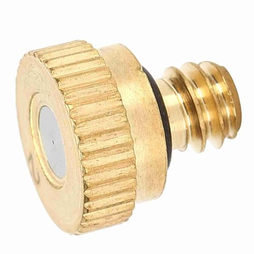 Boquilla de nebulización de baja presión, boquilla atomizadora de latón para riego por aspersión de jardín 20 piezas aperture0.1mm