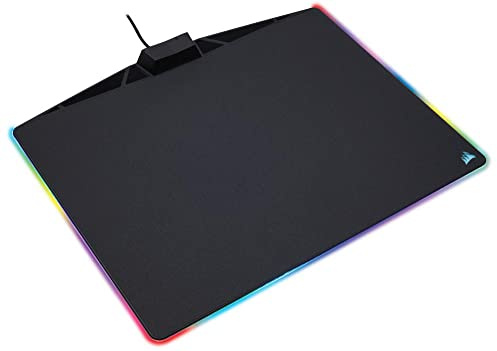 CORSAIR MM800 Polaris RGB Mouse Pad - 15 RGB LED Zones - USB Passthrough - High-Performance Mouse Pad Optimized for Gaming Sensors