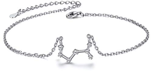 ChicSilver Sommer Fußkette Sternzeichen Scorpion Fußkettchen mit Geschenkebox für Party Jeden Tag