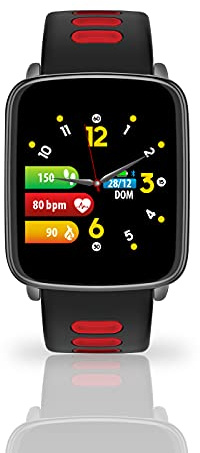 SMARTWATCH MACRO TECHMADE | RISPONDI DAL TUO POLSO| COLORE NERO/ROSSO