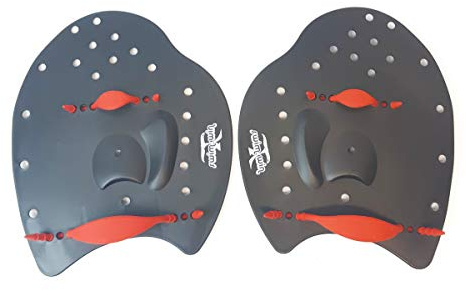 SWIMXWIN PALETTE PALMARI POWER nuoto professionale forma ergonomica allenamento piscina corredate da elastico