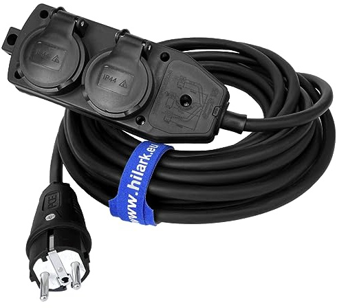 Hilark Electric Cable Reel H07RN-F 3 x 2.5 mm 5 m with Professional Plug Block
