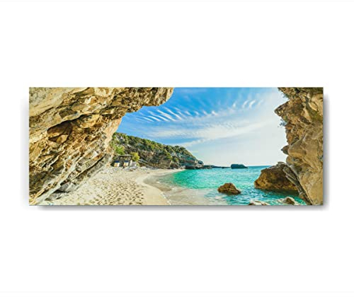Canvasfly 125x50 Glasbild, Hochwertige Bilder Deko für Wohnzimmer Küchen-Deko Bad-Deko Modern, Wandbilder Wohnzimmer Zimmer-Deko aus Glas, Badezimmer Bilder Schlafzimmer Wand-Deko