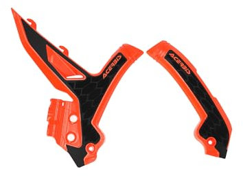 Acerbis X-Grip Frame Guards 16 KTM Orange/Schwarz