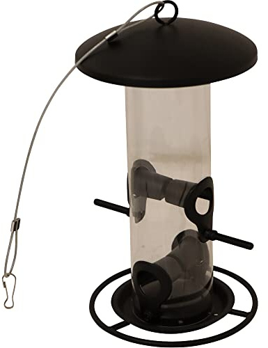 Futtersäule Matt Black für Mischfutter, 26 cm