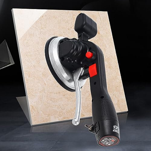 Akku-Fliesenvibrator-Nivelliermaschine 12.000 U/min Fliesenleger Fliesenvibrationsmaschine max. 100 kg 6Gang m/Akku