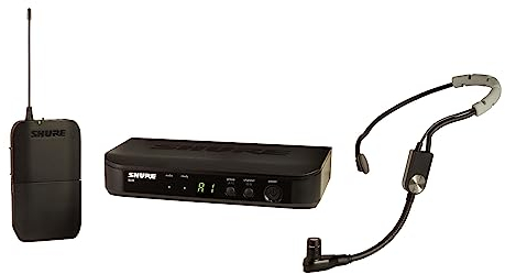 Shure BLX14/SM35 UHF Wireless-Mikrofonsystem - Perfekt für Redner, Künstler - 14 Stunden Batterielaufzeit, 100m Reichweite | Enthält SM35 Headset-Mikrofon, Single-Channel-Empfänger | K3E Band
