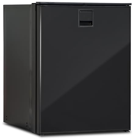 Smad Frigo Compression 12V, 85L, avec Congélateur, Réfrigérateur de Voiture 12V/24V, Glacière Électrique à Compression pour Camping car, Bateau, Camion, Caravane, Fourgon, Noir