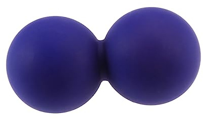 Beavorty Erdnuss Massageball aus Silikon für Gezielte Physiotherapie und Sanfte Wirbelsäulenmassage für Yoga und Rehabilitation Am Rücken und Hüftknochen Blau
