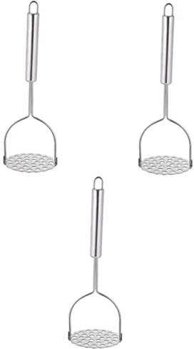 Alipis 3pièces Presse-purée Acier Outil Manuel Pour Écraser Pommes De Terre Purée De Fruits Et Légumes Ustensile De Cuisine Pratique Et Facile à Nettoyer