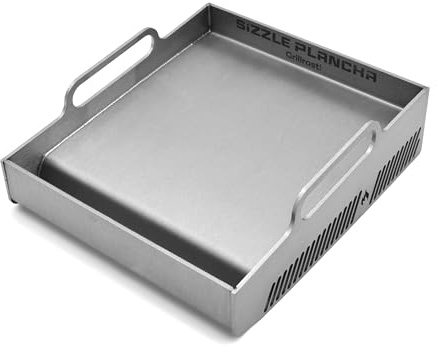 Grillrost.com Das Original Sizzle Plancha für Weber|Rösle|Taino|Grillfürst|Kingstone Sizzle Zone - EIN Plancha mit extremer Leistung