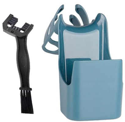 Boîte À Nettoyage Chaîne Moto, Kit Nettoyage Graisse Chaine Moto, Boîte De Stockage D'huile Brosse Outil De Nettoyage Brosse Chaine Moto Outil Anti-éclaboussures pour Vélo