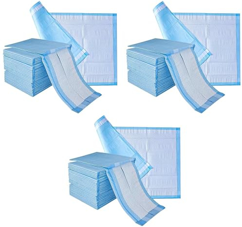 LUXEVITA Einweg-Inkontinenzeinlagen 60 x 90 cm – hochsaugfähige Betteinlagen, Matratzenschoner mit selbstklebenden Laschen – für Babys, Kinder, Erwachsene (3 Packung x 30)