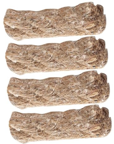 Mipcase 4pcs Outdoor Fire Starter Rope Jute Camping Fire Starting Wick for Bbq Flammable Kindling Rope for Hiking and Outdoor Use