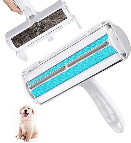 PawTopia Brosse Anti Poils Animaux Chat Chien, Brosse Ramasse Enlève Poils, Magique Réutilisable pour Poils, Rouleau à Poils d'animaux, Épilateur pour Canapé, Arbre à Chat, Voiture, lit, Tapis